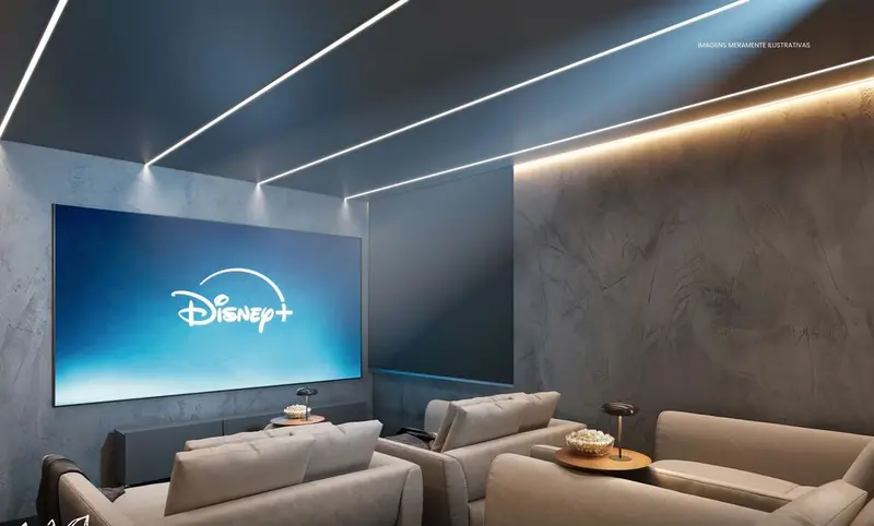 Sala de cinema privativa do Residencial Park Avenue